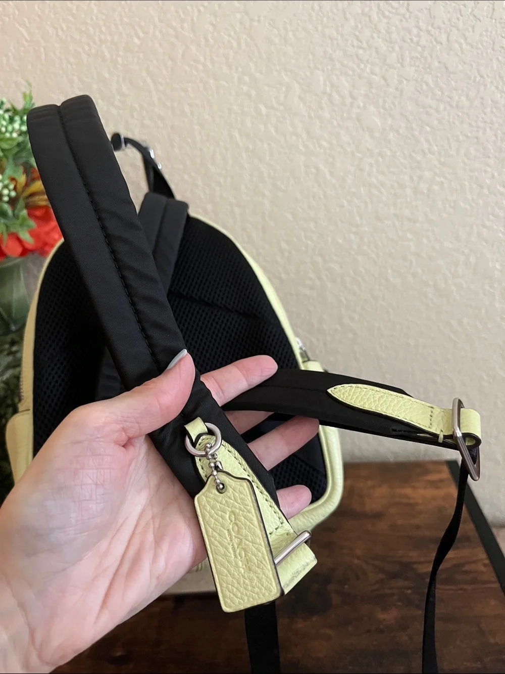 Coach Mini Court Backpack C8603 pale lime green